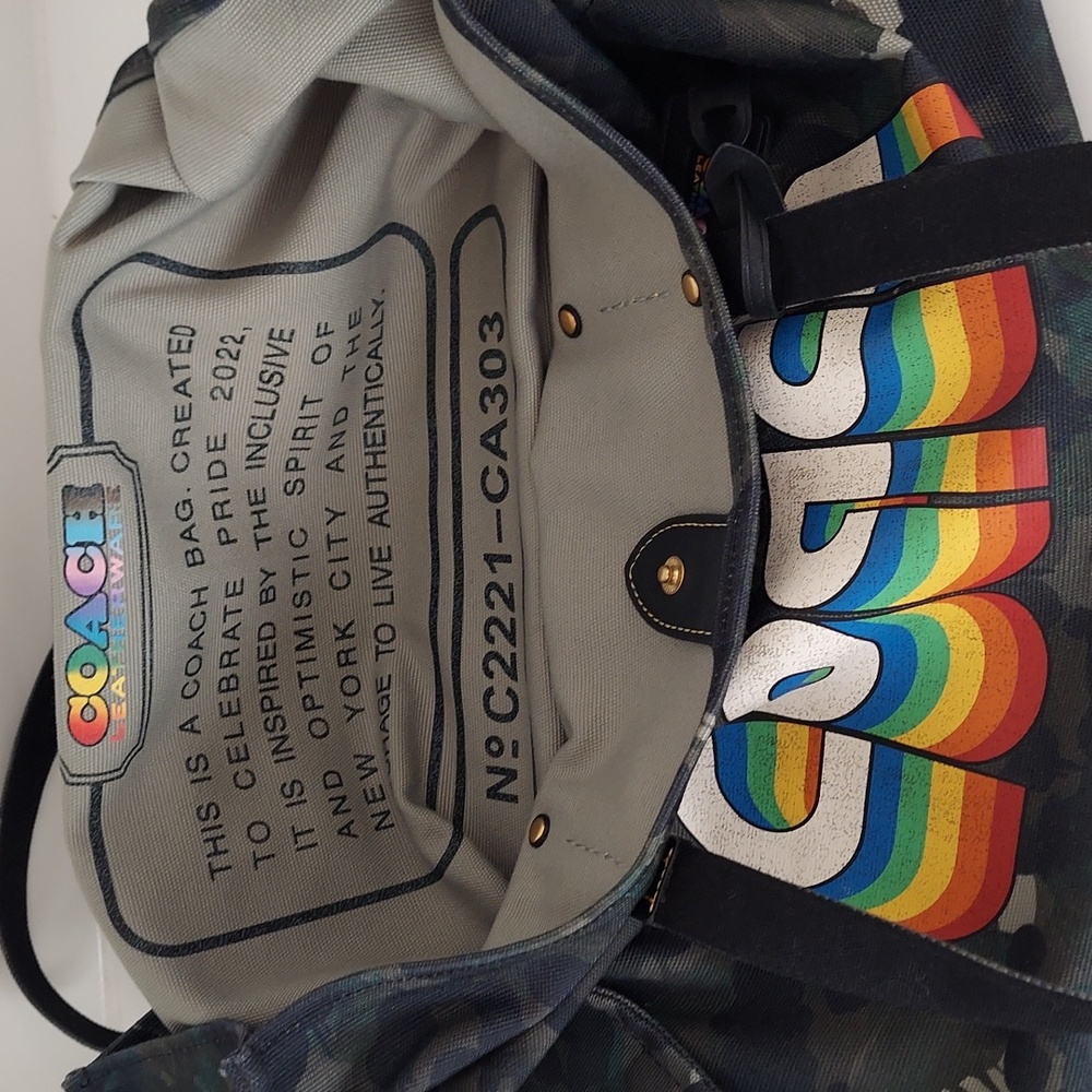Coach Recycled Canvas Tote - Picture 4 of 4